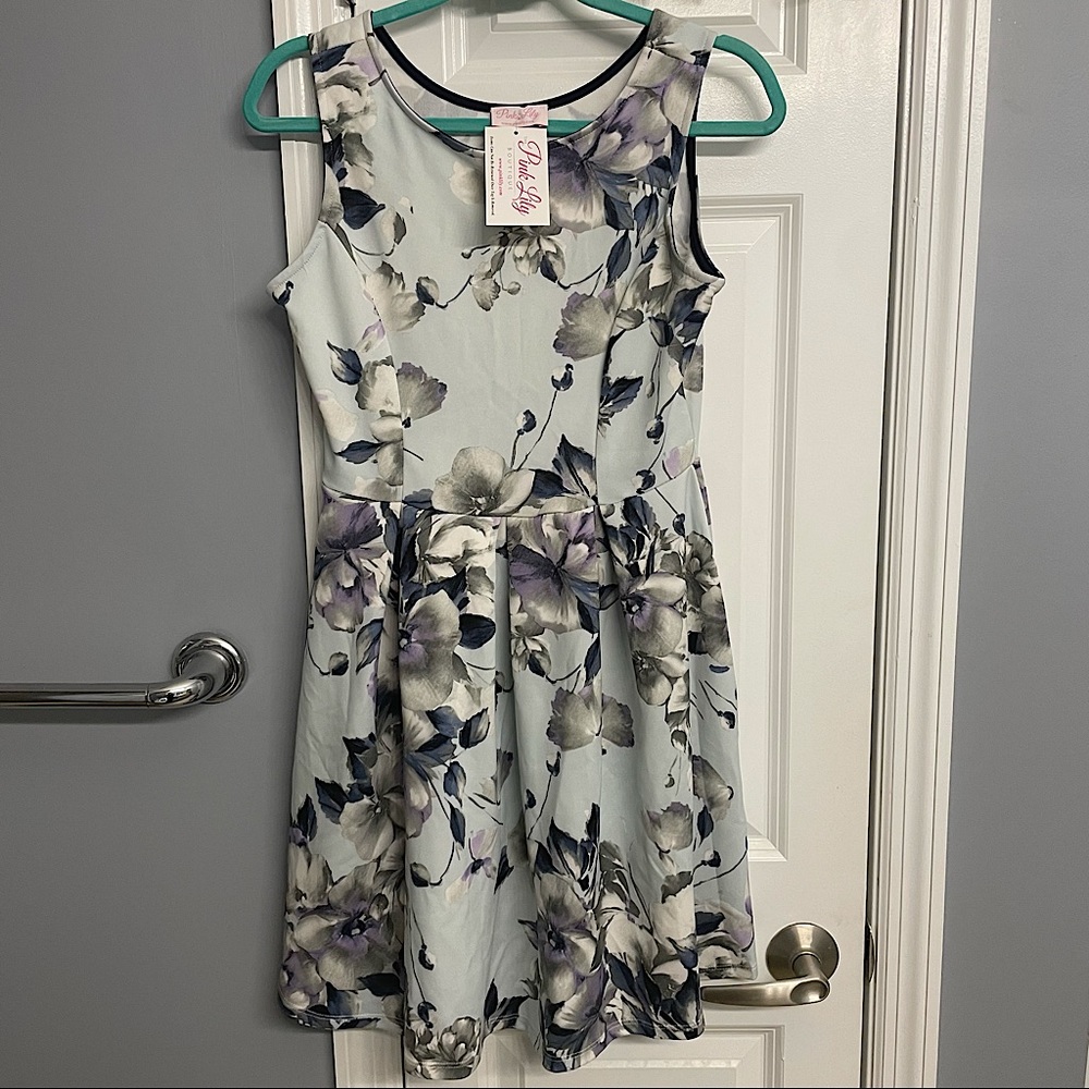 Pink Lily Large Floral Dress